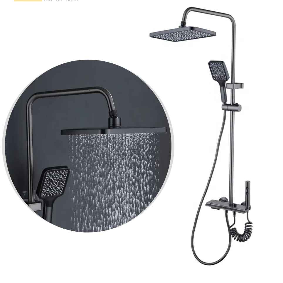 LED Shower System – Rainfall & Hand Shower Set