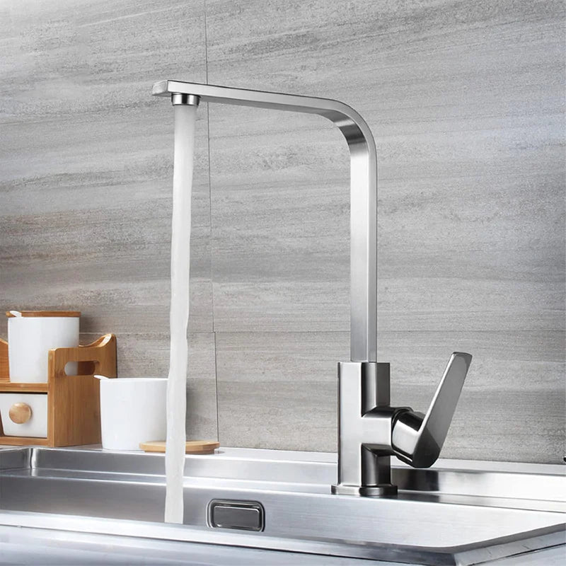 L-Shape Stainless Steel Kitchen Faucet
