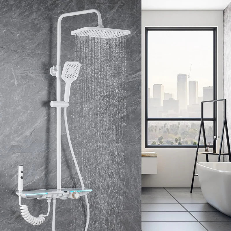 LED Shower System – Rainfall & Hand Shower Set