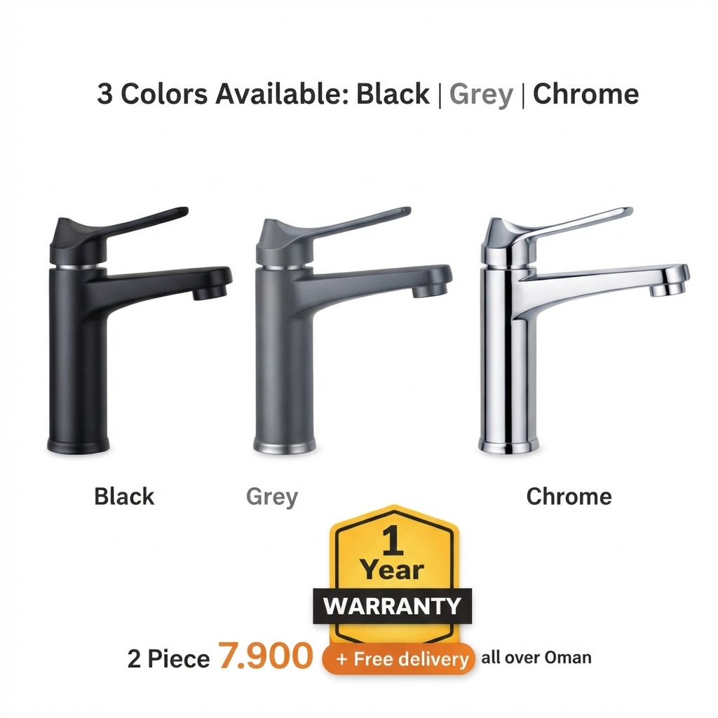 2 PCs Stylish Basin Mixers